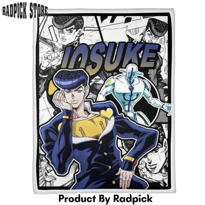 Josuke higashikata blanket custom jjba anime  rp0153492